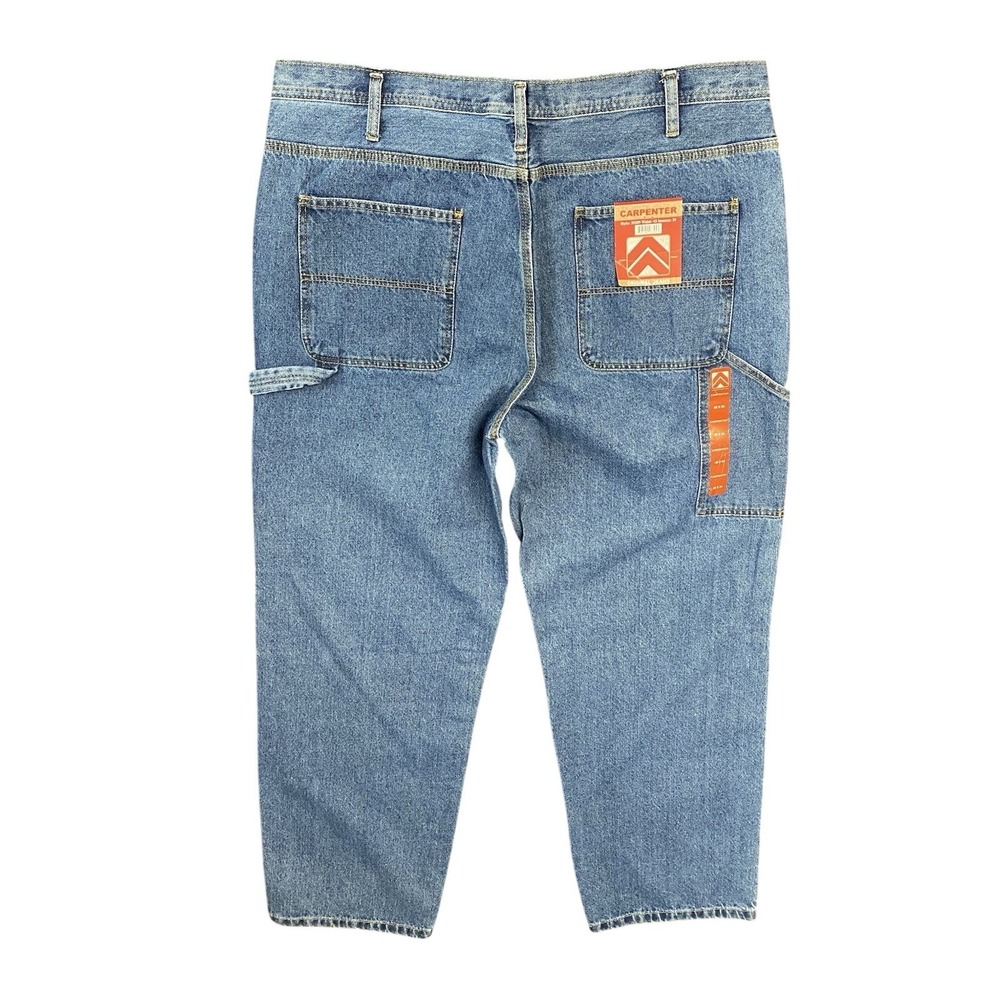 Wrangler Rugged Wear 30209 Carpenter Jeans 42x34 Light Wash Work NWT
